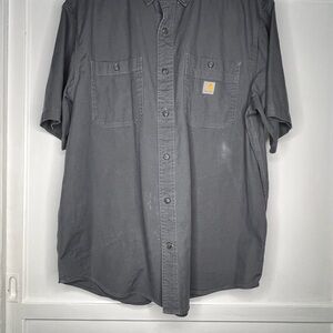 Carhartt Men's Charcoal Button Down Shirt